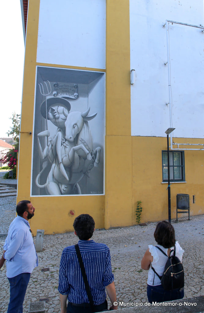 Pintura Mural e Exposições: «Festival Setes Sóis Setes Luas em Montemor-o-Novo 1993- 1999» e «Saramago Mediterrâneo»