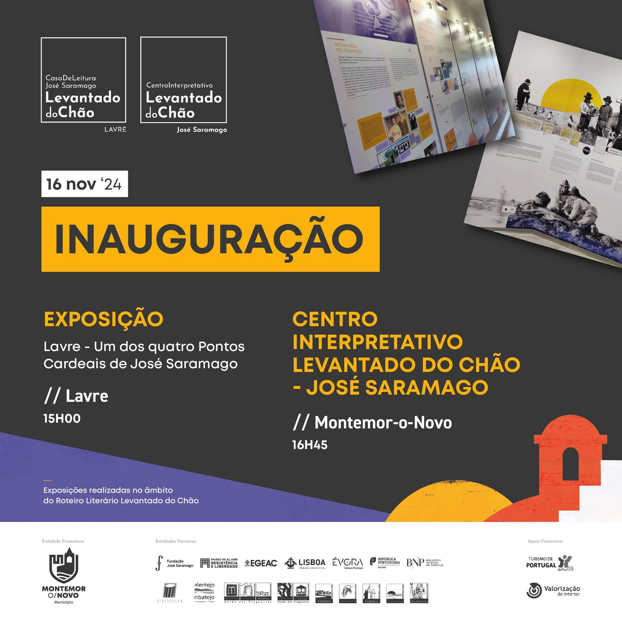 📚 ROTEIRO LITERÁRIO LEVANTADO DO CHÃO | INAUGURAÇÃO: EXPOSIÇÃO + CENTRO INTERPRETATIVO