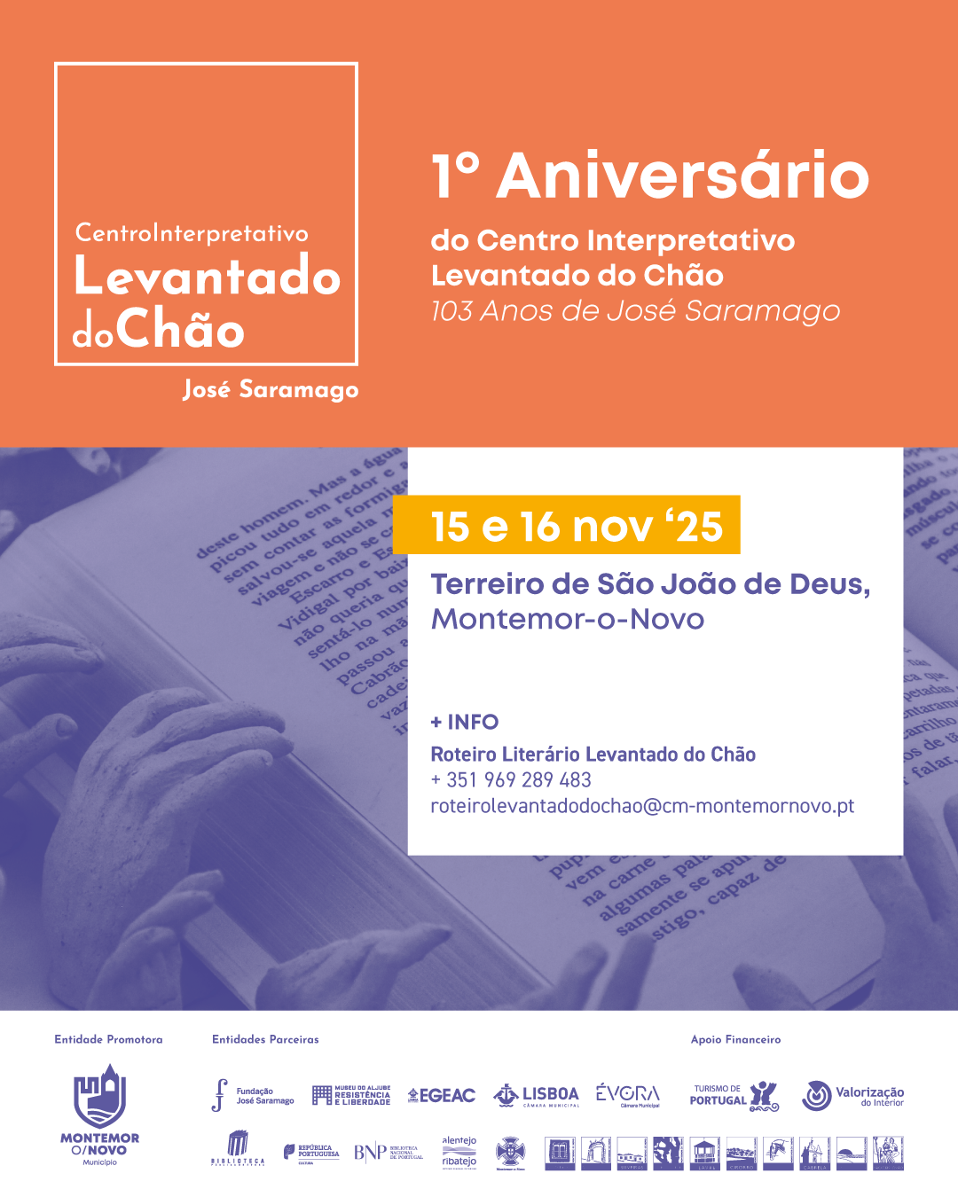 (Português) Convite – Comemorações 1º aniversário Centro Interpretativo Levantado do Chão