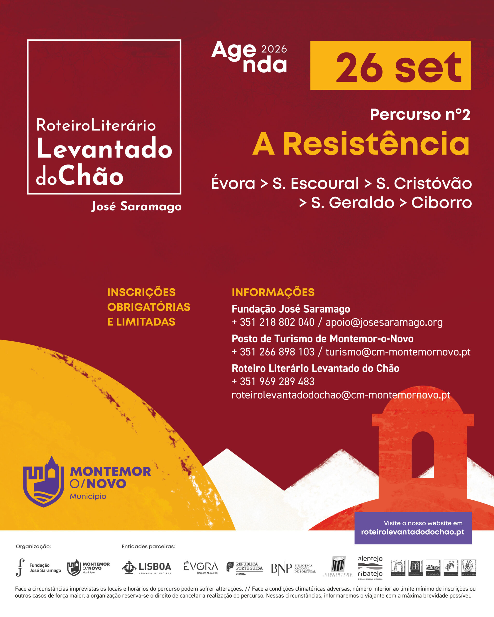 26 de setembro 2026 – 2º Percurso do Roteiro Levantado do Chão